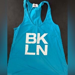 Soulcycle - blue BKLYN tank - size small